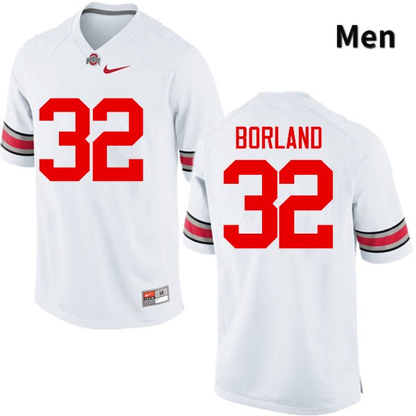 Men's Ohio State Buckeyes #32 Tuf Borland White Game College Stitched Football Jersey 23DA047MM